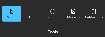 Measurement tools on canvas